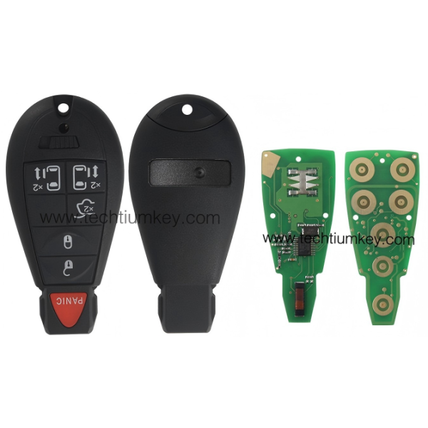 433Mhz 7961&4A Chip FCCID: GQ4-53T 5+1  button remote key for Chrylser,Jeep,Dodge