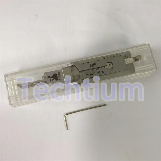 AM5 Original Lishi 2in1 Pick  Decoder for American Lock Padlocks Keyway