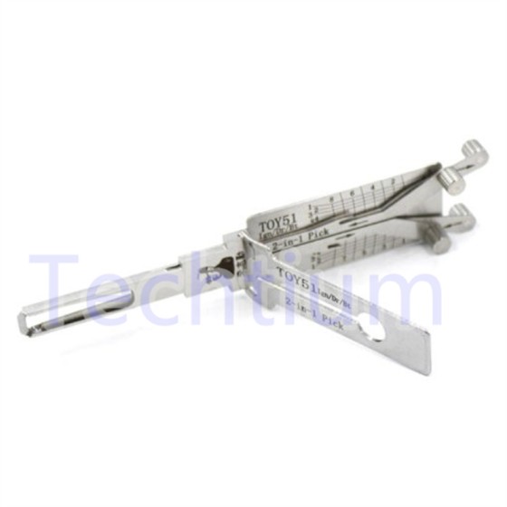 TOY51 Original Lishi 2 in 1 decode and lockpick