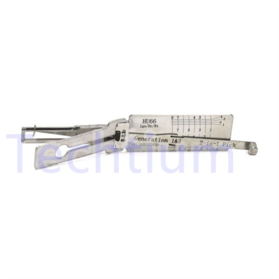 HU66 (Single Lifter) Original Lishi 2in1 Decoder and Pick for VW, Audi, Porsche