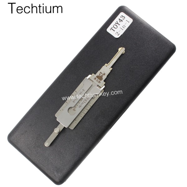 TOY43 Lishi 2 in 1 lock pick decoder
