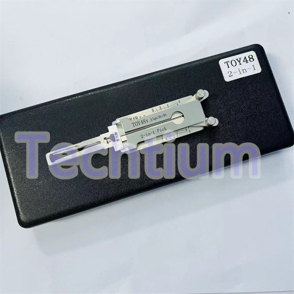 Toy48 Toyota ignition Original Lishi 2 in 1 decoder for cars using #77 toy48 blade (Lexus,Subaru Toyota )