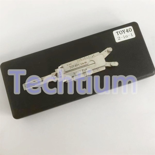 Toy40 Original Lishi 2 in 1 decoder for all cars using #77 blade (Toyota Lexus,Mitusbishi cars that using TOY40 blade )