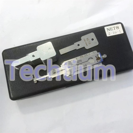 NE78 Original Lishi 2 in 1 lock pick decoder for Peugeot