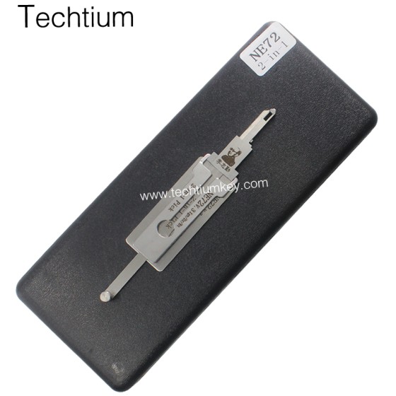 NE72 ignition Original Lishi 2 in 1 lock pick decoder for Citoren/Peugoet/Renault 206 207 NE72 blade