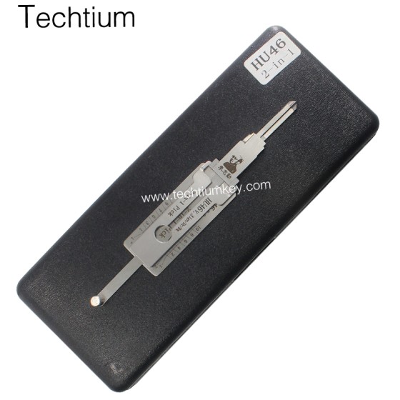 HU46 ignition Original Lishi 2 in 1 lock pick decoder for All cars that using HU46 blade Opel,Antara,Sail,Daewoo