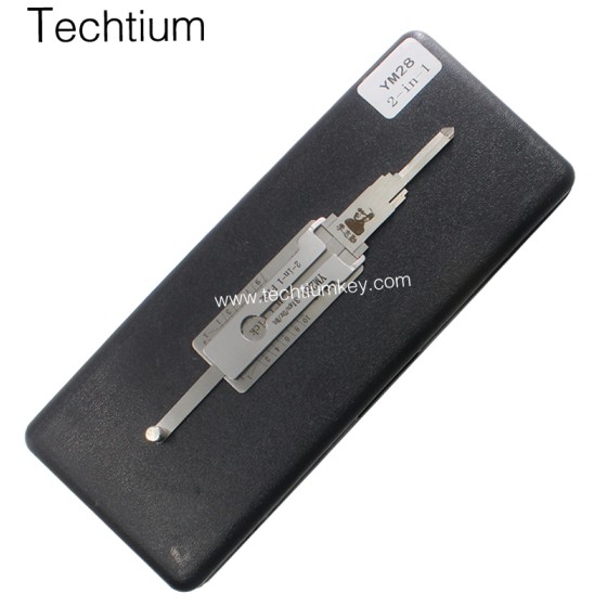 YM28  ignition Original Lishi 2 in 1 lock pick decoder for all the cars that using YM28 blade Opel,Holden, Lotus,VAUXHALL,YMOS,SOUL