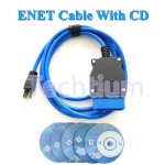 with CD Blue color ENET ICOM (Ethernet to OBD) Interface Cable Coding For BMW F-Series