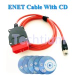 with CD Red color ENET ICOM (Ethernet to OBD) Interface Cable Coding For BMW F-Series