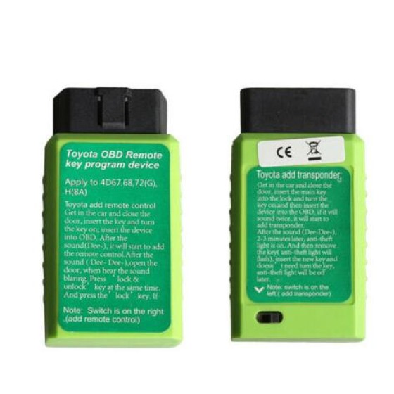 Toyota G and H OBD Remote key program device Apply to 4D67,68,72(G)
