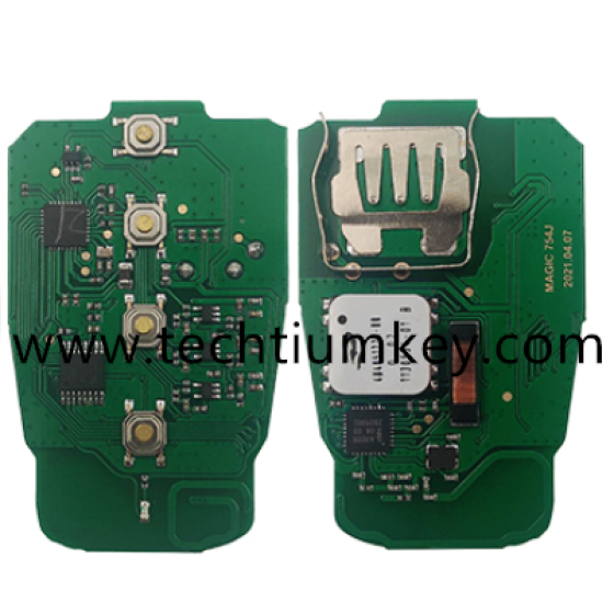 754J 868MHz 3+1 Buttons  JMD Magic Audi Smart Remote Key Proximity Type