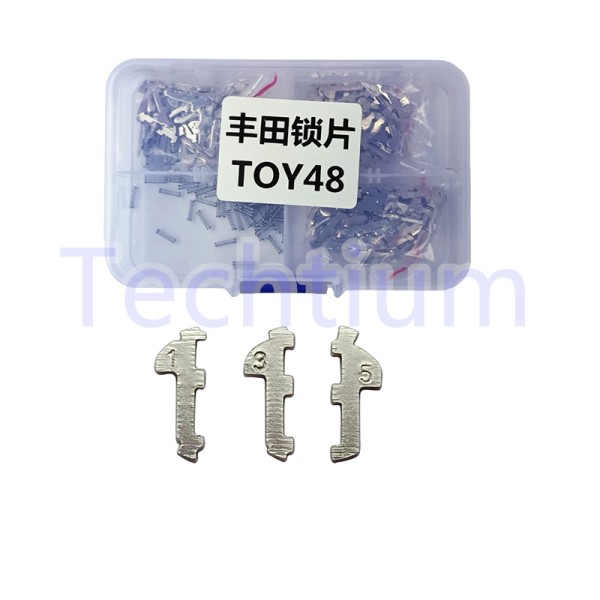 Toyota TOY48 1,2,3 lock plate,50pcs each,total 150pcs（Material:copper ,better than Iron)