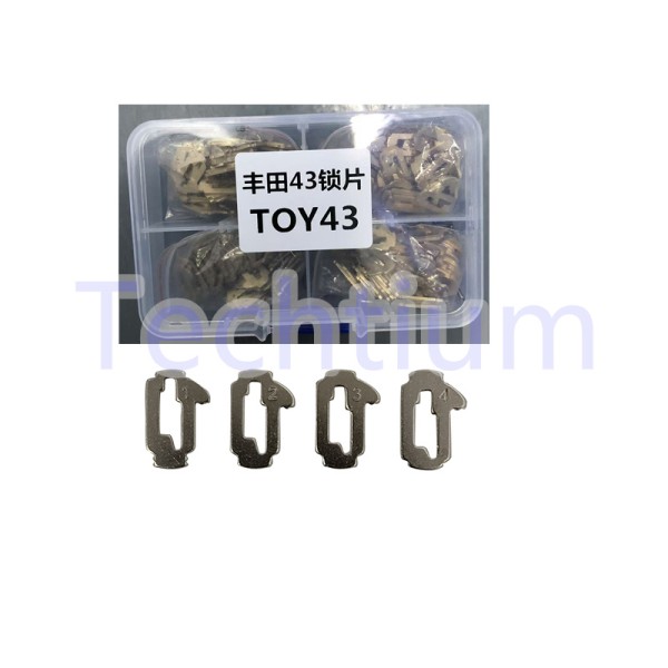 Toyota TOY43 1,2,3,4 lock plate,50pcs each,total 200pcs（Material:copper ,better than Iron)
