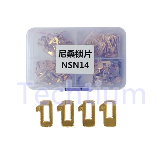 Nissan NSN14 1,2,3,4 lock plate 50pcs each,total 200pcs（Material:copper ,better than Iron)