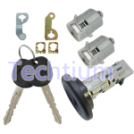 Cadillac door Lock cylinder full set with 2 keys (1pcs ignition door Lock and 2pcs door lock)