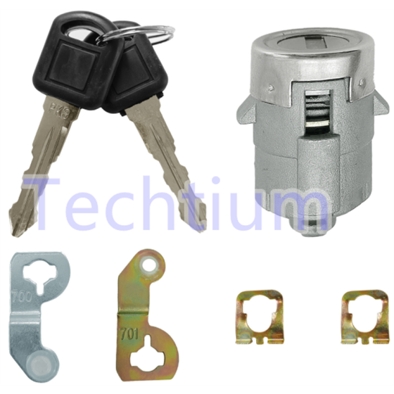 Cadillac Left door Lock cylinder 7pcs/Set