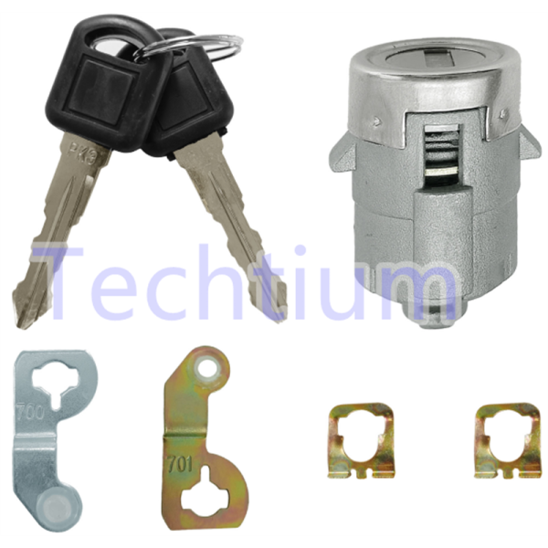 Cadillac Left door Lock cylinder 7pcs/Set