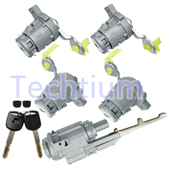 Honda door Lock cylinder  (1pcs ignition door lock,2pcs right door lock,2pcs left door lock)