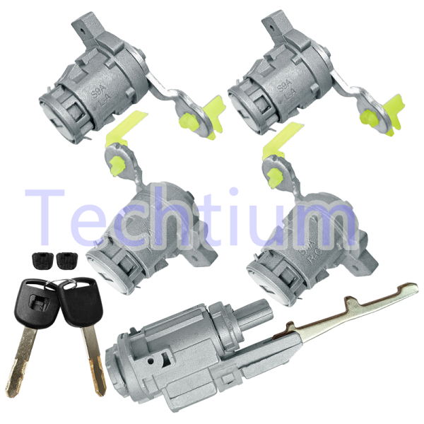 Honda door Lock cylinder  (1pcs ignition door lock,2pcs right door lock,2pcs left door lock)