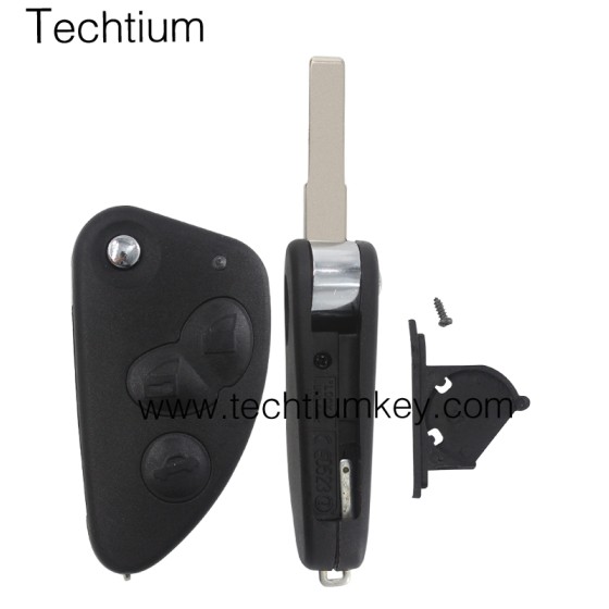 3 button remote flip key shell for Alfa