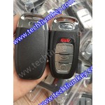 HU66 pisau dengan penjepit baterai 3 + 1 tombol penutup kunci pintar untuk Audi