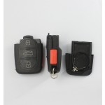 2032 porte-batterie 3+1 boutons boîtier de clé à distance pour Audi