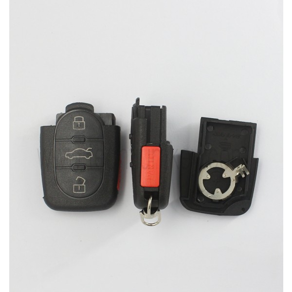 1616 battery holder 3+1 button remote key shell for Audi