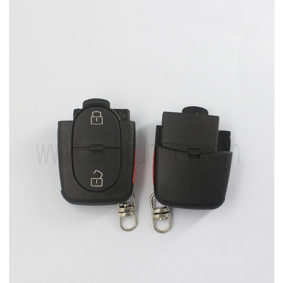 2032 battery holder 2+1 button remote key shell for Audi