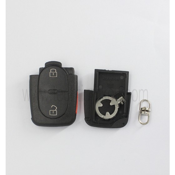 1616 battery holder 2+1 button remote key shell for Audi