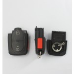 1616 battery holder 2+1 button remote key shell for Audi