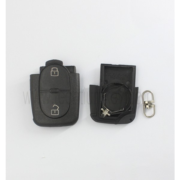 2032 battery holder 2 button remote key shell for Audi