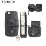 2032 battery holder 3 button remote key shell for Audi