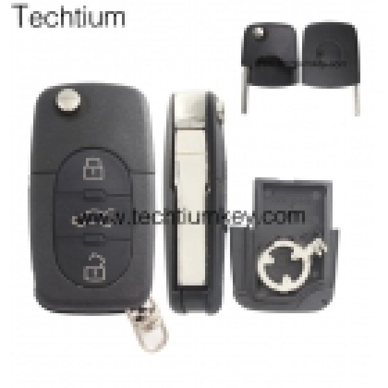 1616 battery holder 3 button remote key shell for Audi