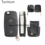 2032 battery holder 2 button remote key shell for Audi