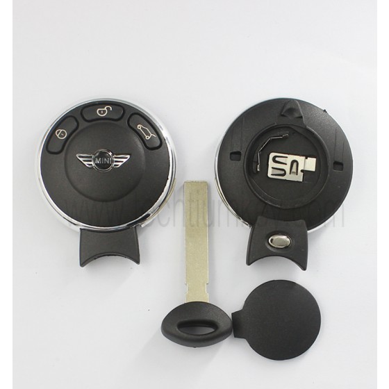 with battery clamp 3 button remote key shell for BMW MINI