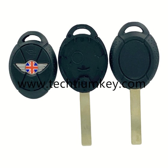 without words on back 3 button remote key shell for BMW Mini