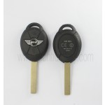 with words on back 3 button remote key shell for BMW Mini