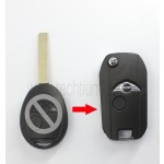 2 button remote flip key shell for BMW