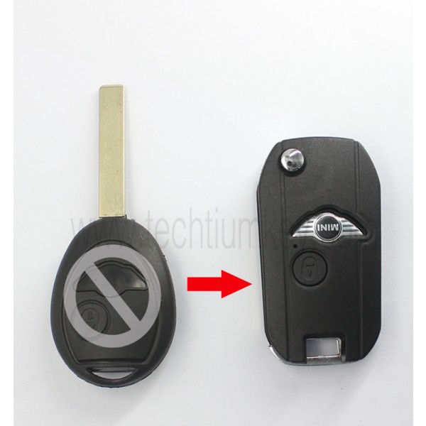 2 button remote flip key shell for BMW