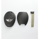 without words on back 2 button remote key shell for BMW Mini