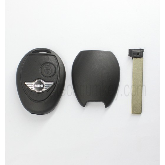 without words on back 2 button remote key shell for BMW Mini