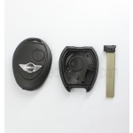 without words on back 2 button remote key shell for BMW Mini