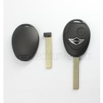 without words on back 2 button remote key shell for BMW Mini