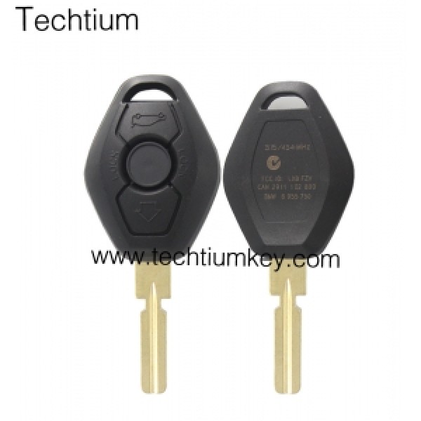 4 track blade 2 button remote key shell for BMW