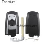 3 boutons clef intelligente coque pour BMW F Series