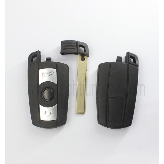without words on back 3 button remote key shell for BMW 5 series