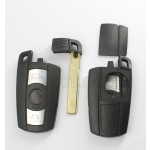 without words on back 3 button remote key shell for BMW 5 series