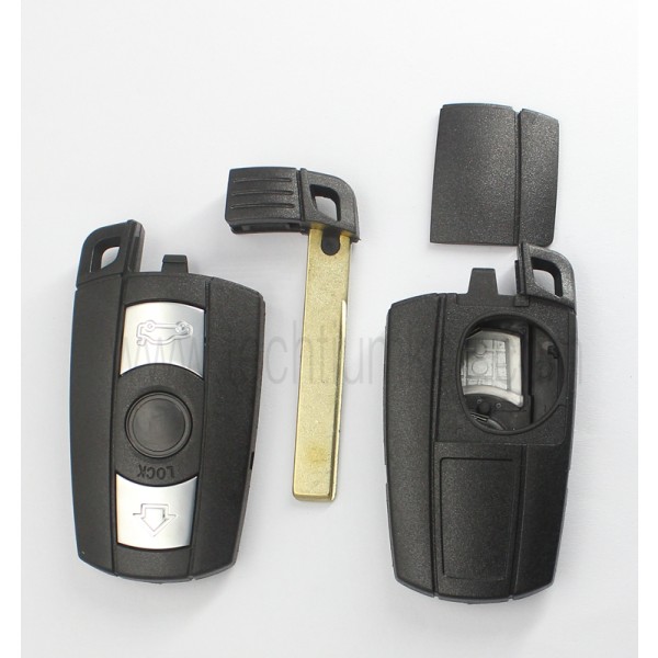 without words on back 3 button remote key shell for BMW 5 series