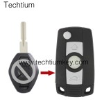 4 track blade HU58 blade  2 button remote flip key shell for BMW