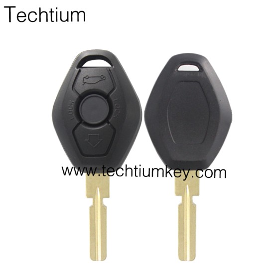 No Words on back 4 track blade 2 button remote key shell for BMW